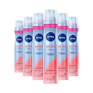 6x Nivea Haarspray Ultra Strong 250 Ml