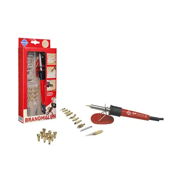 Pebaro Houtbrander Set Deluxe - Voor Hout, Kurk En Leer - 20 Opzetstukken thumbnail