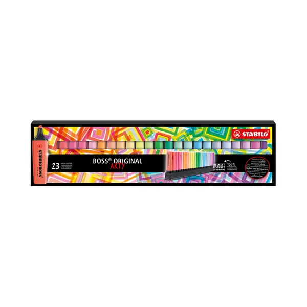 Stabilo Boss Original marker 23 pc(s) Chisel tip Multicolour thumbnail