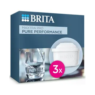 Brita - Water Filter Cartridge - Maxtra Pro All-In-1-3-Pack - Value Pack, White Pro