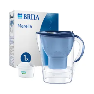 Brita Marella Cool Waterfilter in kan Blauw, Transparant