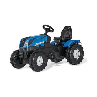 Rolly Toys RollyFarmtrac New Holland (for Children Aged 3-8 Years, Adjustable Seat, Whisper Tyres, Front And Rear Coupling) 601295, Blue