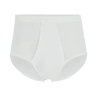 Schiesser Original Classics Hoge Slip (1-pack) - Doppelripp Met Gulp - Wit