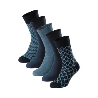 Schiesser Sokken 'Bluebird' Lichtblauw / Donkerblauw