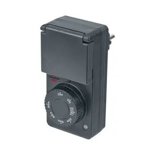 Brennenstuhl 1506120 elektrische timer Zwart Dagelijkse timer
