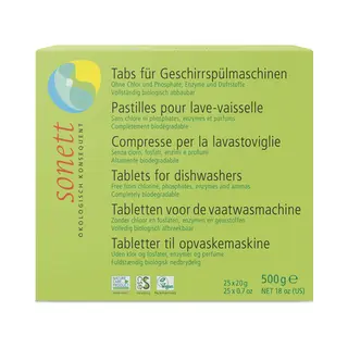 Sonett 104028 vaatwasmiddel 0,5 kg 20 stuk(s) Tablet