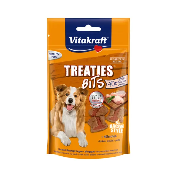 Vitakraft Treaties Bits 120 g Senior Kip, Varkensvlees, Gevogelte, Groente thumbnail