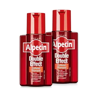 Alpecin Double Effect 2x 200ml | Anti Roos En Natuurlijke Haargroei Shampoo | Voorkomt En Vermindert Haaruitval