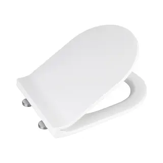 Wenko Habos - Wc Bril - Easy-Close Sluiting - Fix-Clip Bevestiging Rvs - Wit