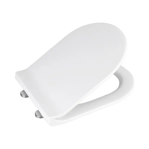 Wenko Habos - Wc Bril - Easy-Close Sluiting - Fix-Clip Bevestiging Rvs - Wit thumbnail