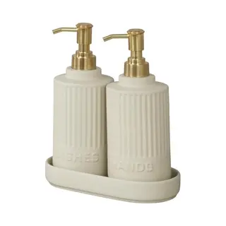 Wenko Zeep En Afwasmiddel Dispenser - Crème - 2x 550 Ml