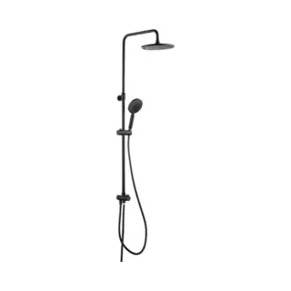 Tiger Tyne Doucheset - RegendoucheØ 22, 5 Cm - Handdouche Ø 12 Cm - 3 Standen - Mat Zwart