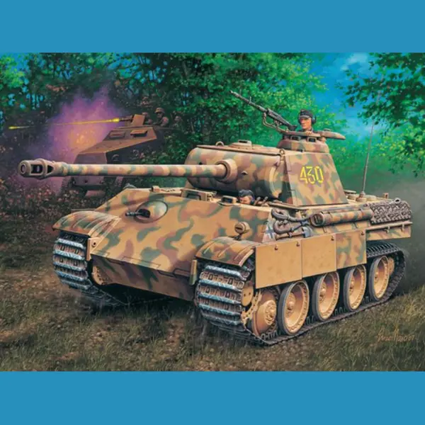 Revell PzKpfw V Panther Ausf.G Tank model Montagesatz 1:72 thumbnail