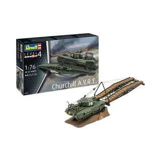 Revell Churchill A.V.R.E. 03297 Ongebouwd/ongeverfd Plastic Model Schaal 1/76