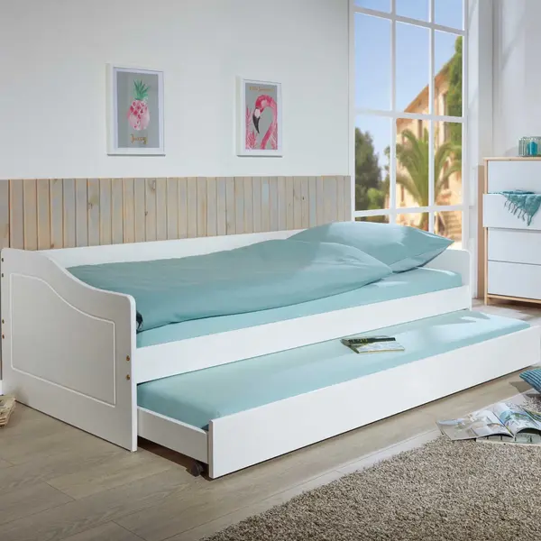 Interlink Sas Uitschuifbed Leonie | 90 X 200 Cm | Wit thumbnail
