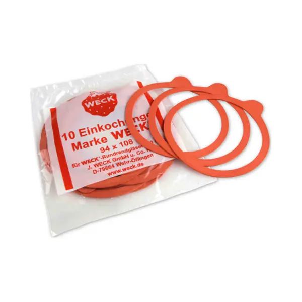 Weck 8500.20210 weckaccessoire Potdeksel Rood 10 stuk(s) thumbnail