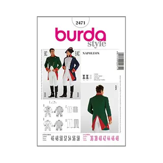 burdastyle Burda Dressmaking Pattern 2471 Historical Costume Size 46 - 58
