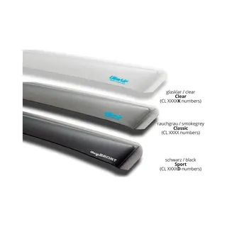 ClimAir CLS0033770D Zijwindscherm Profi Voor, Zwart