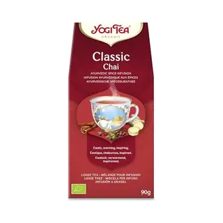 Yogi Tea Classic Chai - Biologische Kruidenthee Met Kaneel, Kardemom, En Gember Voor Een Traditionele Ayurvedische Smaak - Tray Van 8 Stuks 90g