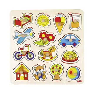 Goki 57576 Vormpuzzel 14 stuk(s) Wereld