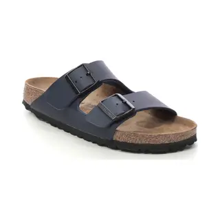 Birkenstock, Unisex, Sandalen, Arizona Birko-Flor Smal, Blauw, (41)