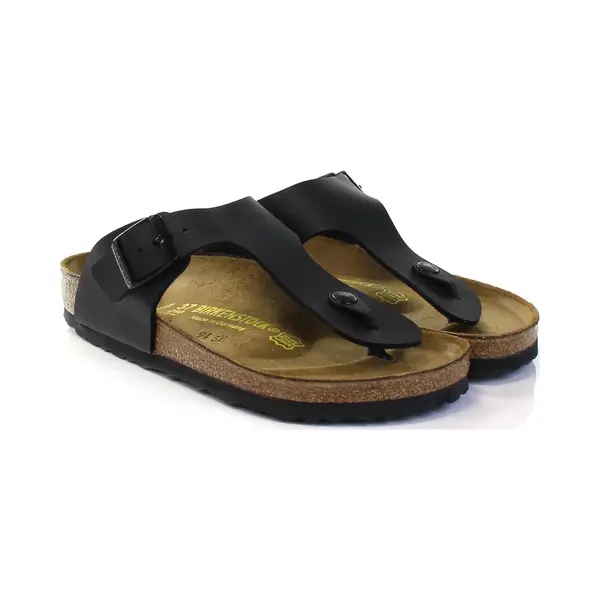 Birkenstock Ramses Birko-Flor Sandalen Schwarz - 37 thumbnail