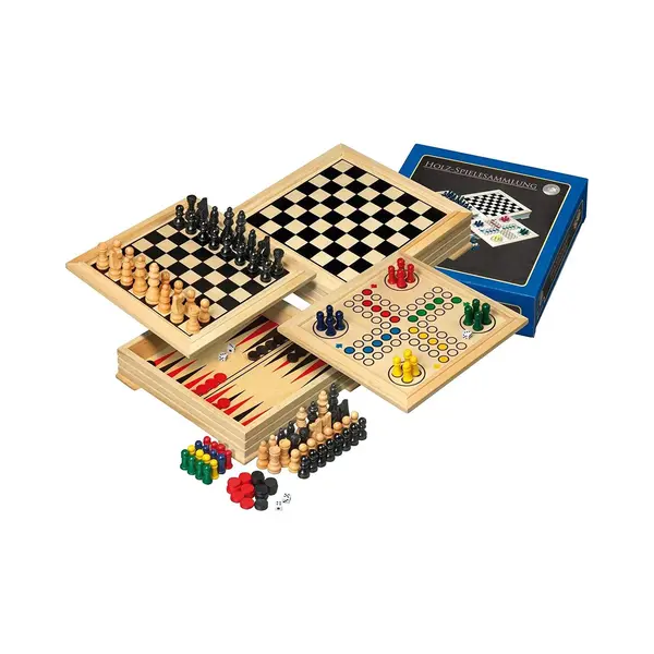 Philos Houten Spellenverzameling, Reisversie - Bordspel thumbnail