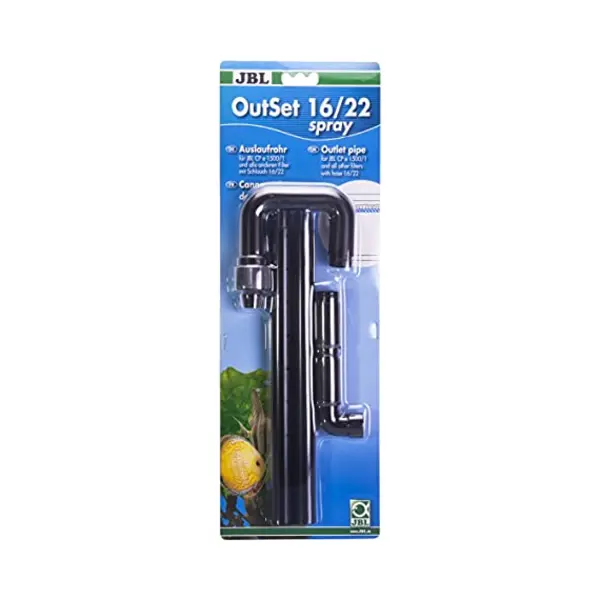 Jbl OutSet Spray 16/22 CristalProfi E1500/1, 2, Water Outlet Set With 2-part Spray Bar For Aquariums thumbnail