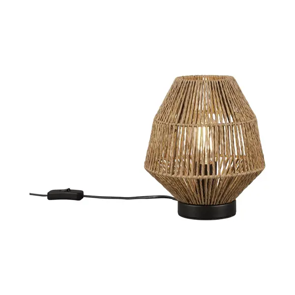 Rl Live Your Light Reality Miki - Tafellamp - Excl. 1x E27 40W - Snoerschakelaar - Naturel Sisal thumbnail