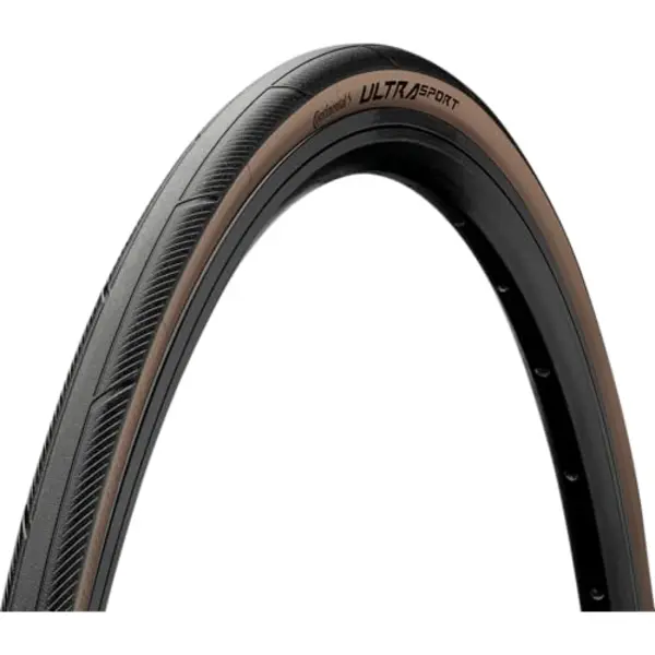 Continental Ultra Sport Iii 700x28 Folding Tyre Black Brown thumbnail