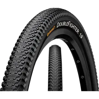 Continental Cubierta Mtb 27.5" X2.00 Double Fighter Iii Aro Rígido, Black, Clincher