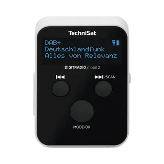 TechniSat Digitradio mobil 2 Draagbaar Analoog & digitaal Zwart, Wit