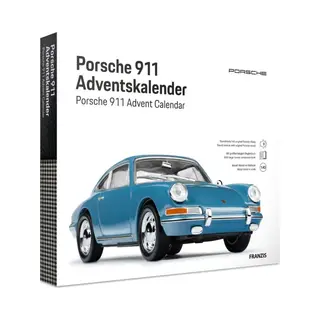 Franzis 67664 - Porsche 911 Adventskalender - Modellbausatz Im Maßstab 1, 43, Inkl. Soundmodul Und 52-seitigem Begleitbuch