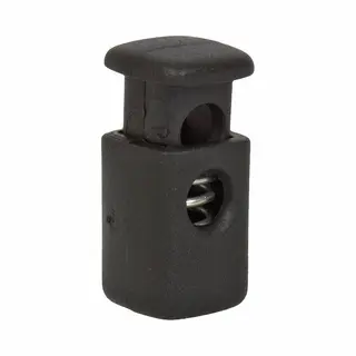 Basic Nature Cord Lock Black Rechthoekig (10 Stuks) Black