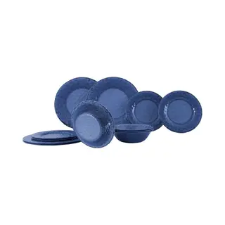 Gimex Stone Line - Servies - 12-Delig - Melamine - Azure