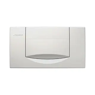 Geberit, Trekkerplaten, Spoelplaat 200F Wit, Voor Spoel-stop-spoeling, Kunststof