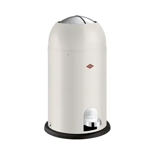 Wesco Kickmaster Junior Prullenbak | Pedaalemmer | 12 Liter | Metaal - Wit | Afvalemmer