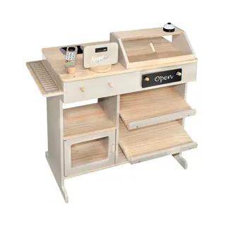 Howa Speelgoedwinkeltje Van Hout - Beige Met 5 Accessoires - 47551