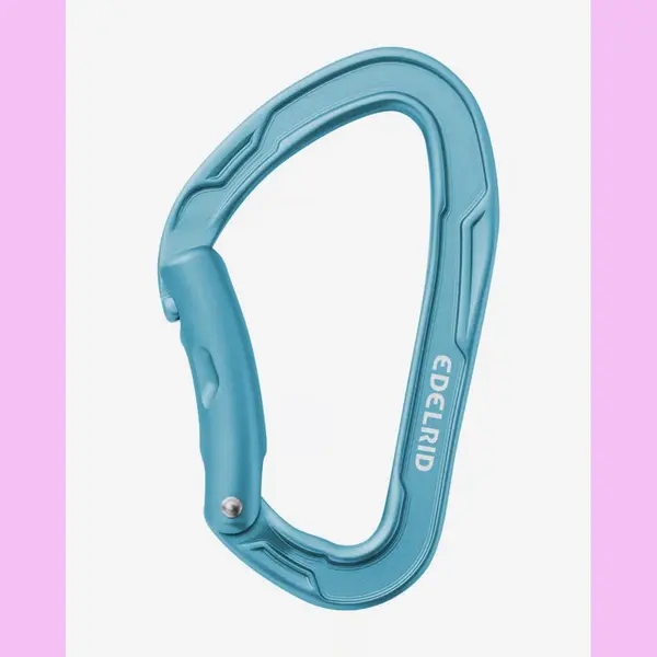 Edelrid Mission Bent Carabiner Blue thumbnail