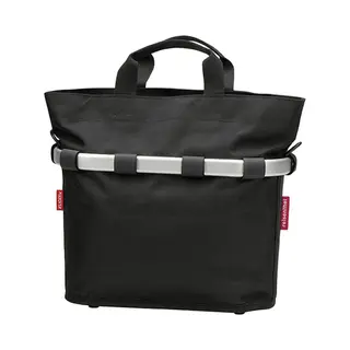 KlickFix Farradtaske Fietsmand Voor Volwassenen, Ovaal, Uniseks, Zwart, 34 X 31, 17, 5 Cm Eu