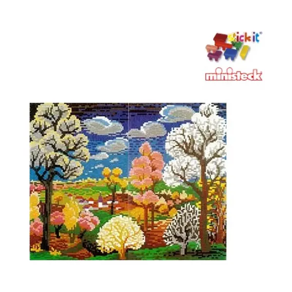 Stick-it Lente Landschap, Ca. 9.000 Steentjes, Compatibel Met Ministeck thumbnail