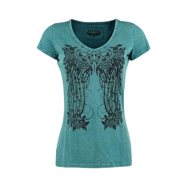 Rock Rebel By Emp Shades Of Truth T-Shirt Petrol thumbnail