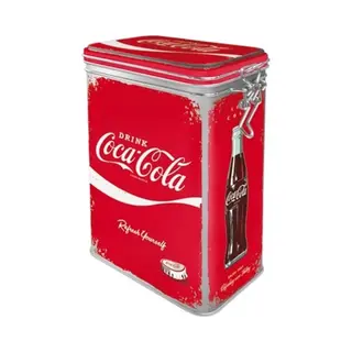 Nostalgic-Art Retro Kaffeedose, 1, 3 L, Coca-Cola – Refresh Yourself – Geschenk-Idee Für Coke-Fans, Original Lizenzprodukt (Olp), Blech-Dose Mit