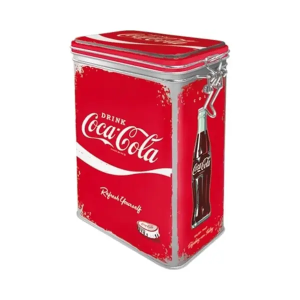 Nostalgic-Art Retro Kaffeedose, 1, 3 L, Coca-Cola – Refresh Yourself – Geschenk-Idee Für Coke-Fans, Original Lizenzprodukt (Olp), Blech-Dose Mit thumbnail