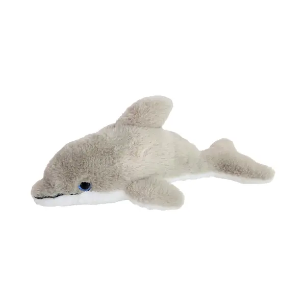 Inware Pluche Dolfijn Knuffeldier - Grijs/wit - Zwemmend - 26 Cm - Dieren Knuffels thumbnail