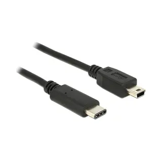 DeLOCK 83603 Usb-kabel Usb 2.0 1 m Usb C Mini-Usb B Zwart