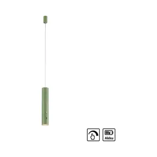 Just Light. GmbH Just Light. Led Hanglamp Op Accu Attach, Groen, Ijzer
