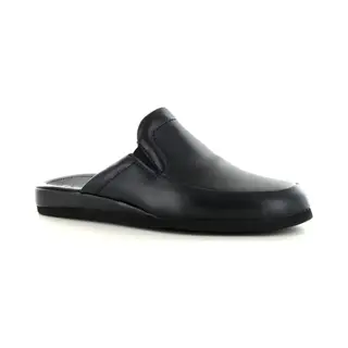 Rohde Leren Heren Pantoffels Instap - Zwart - 39