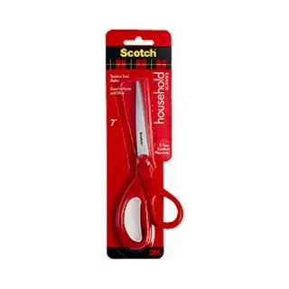 Scotch 1407 stationery/craft scissors Universal Straight cut Red, Stainless steel