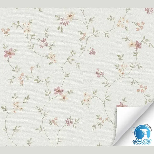 A.S Creation Delicate Floral Trail Cream Non-Woven Wallpaper thumbnail